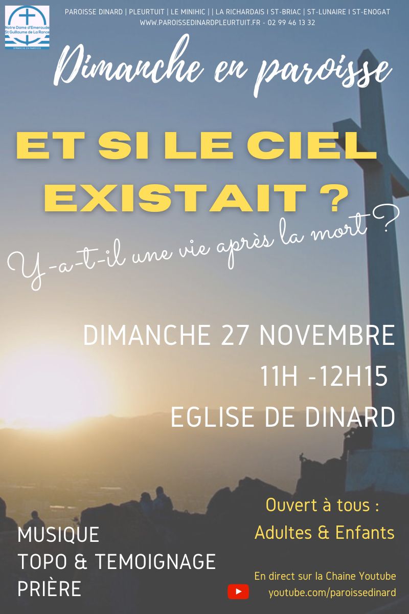 Dimanche en Paroisse dimanche 27 novembre à Dinard