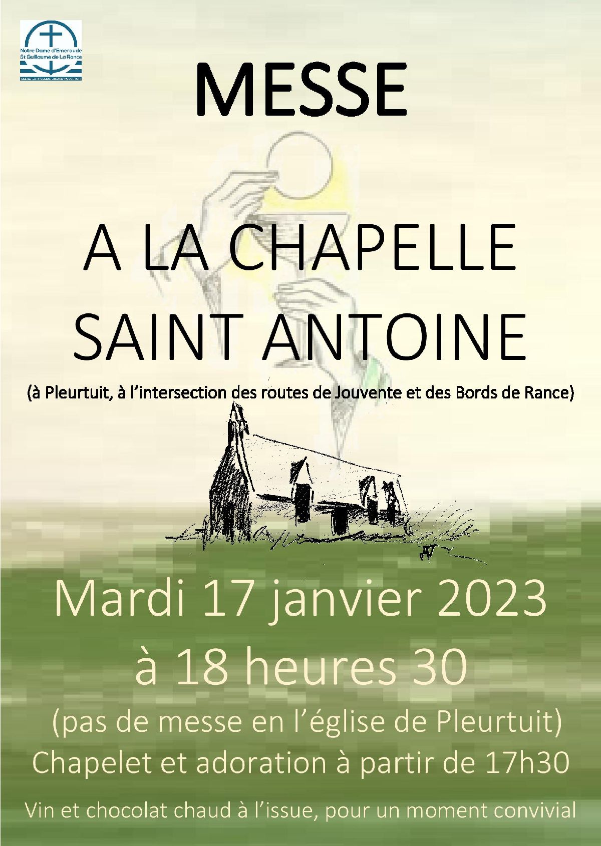 messe pour la saint Antoine 17 janvier 2023
