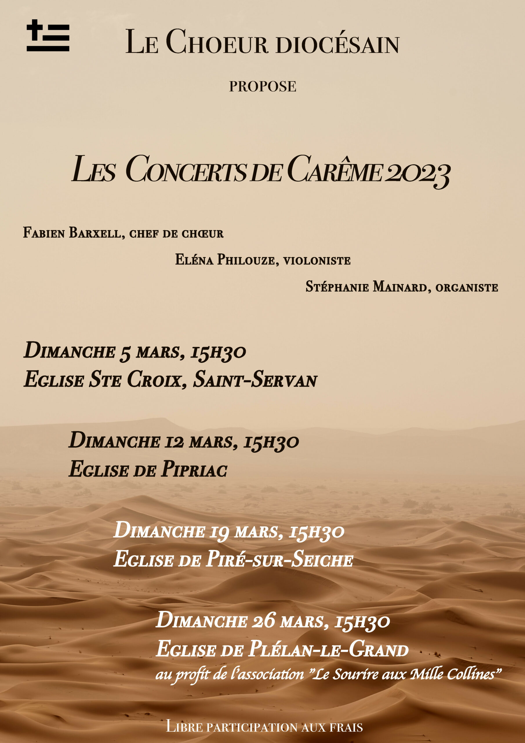 Le chœur diocésain d'Ille et Vilaine en concert, carême 2023