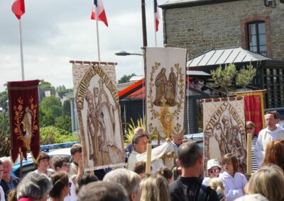 reposoir au cours de la procession de la Fête-Dieu à Dinard