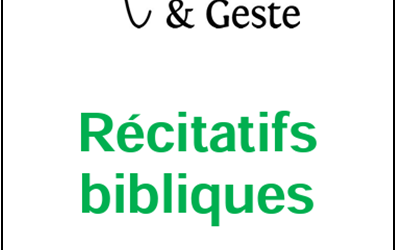 Récitatifs bibliques