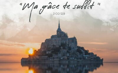 Le pélé des hommes au Mont Saint-Michel