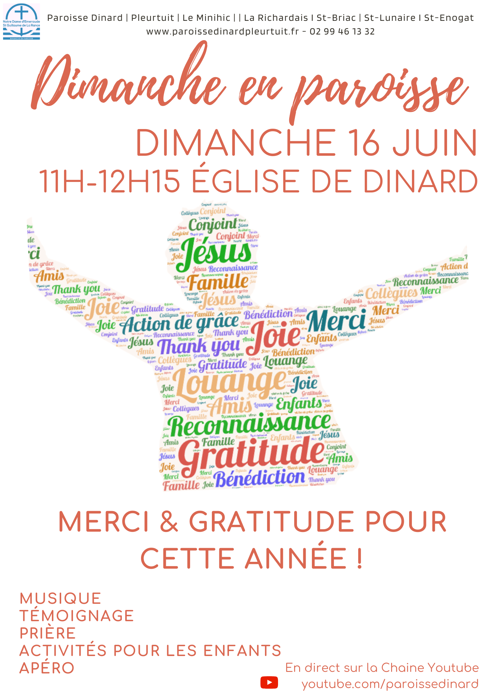 Dimanche en Paroisse 12 juin 2024 paroisse Dinard-Pleurtuit