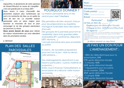 souscription 2024 salles paroissiales paroisse Dinard-Pleurtuit