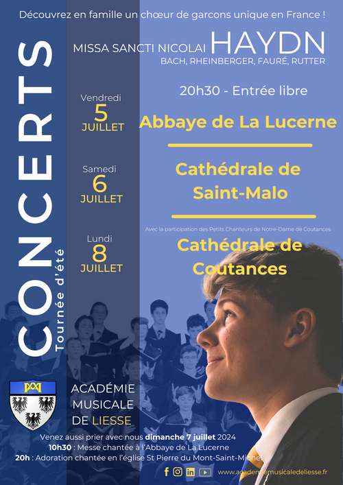Concert académie musicale de Liesse paroisse Dinard-Pleurtuit