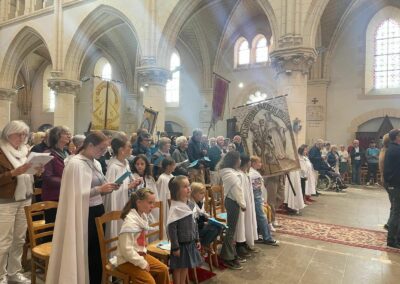 les servantes de liturgie, messe de rentrée, paroisse Dinard-Pleurtuit