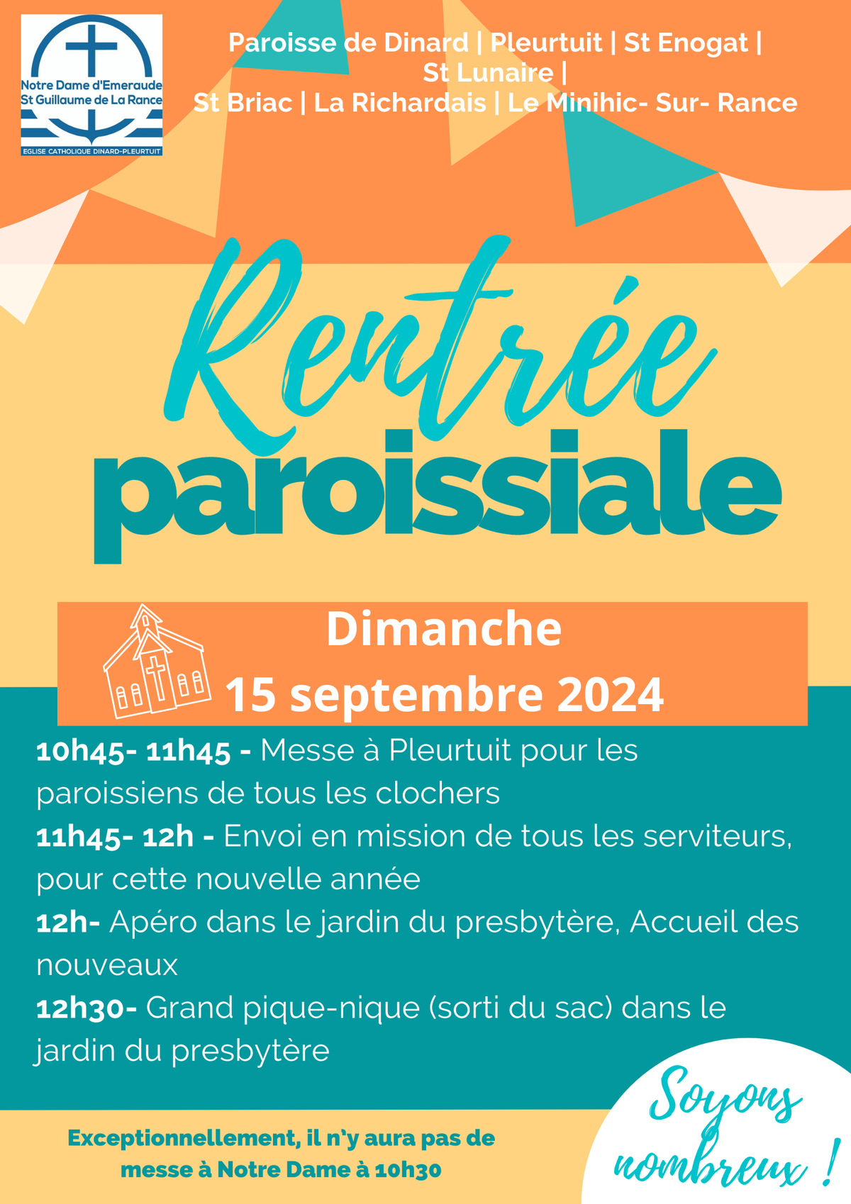 Rentrée paroissiale paroisse Dinard-Pleurtuit