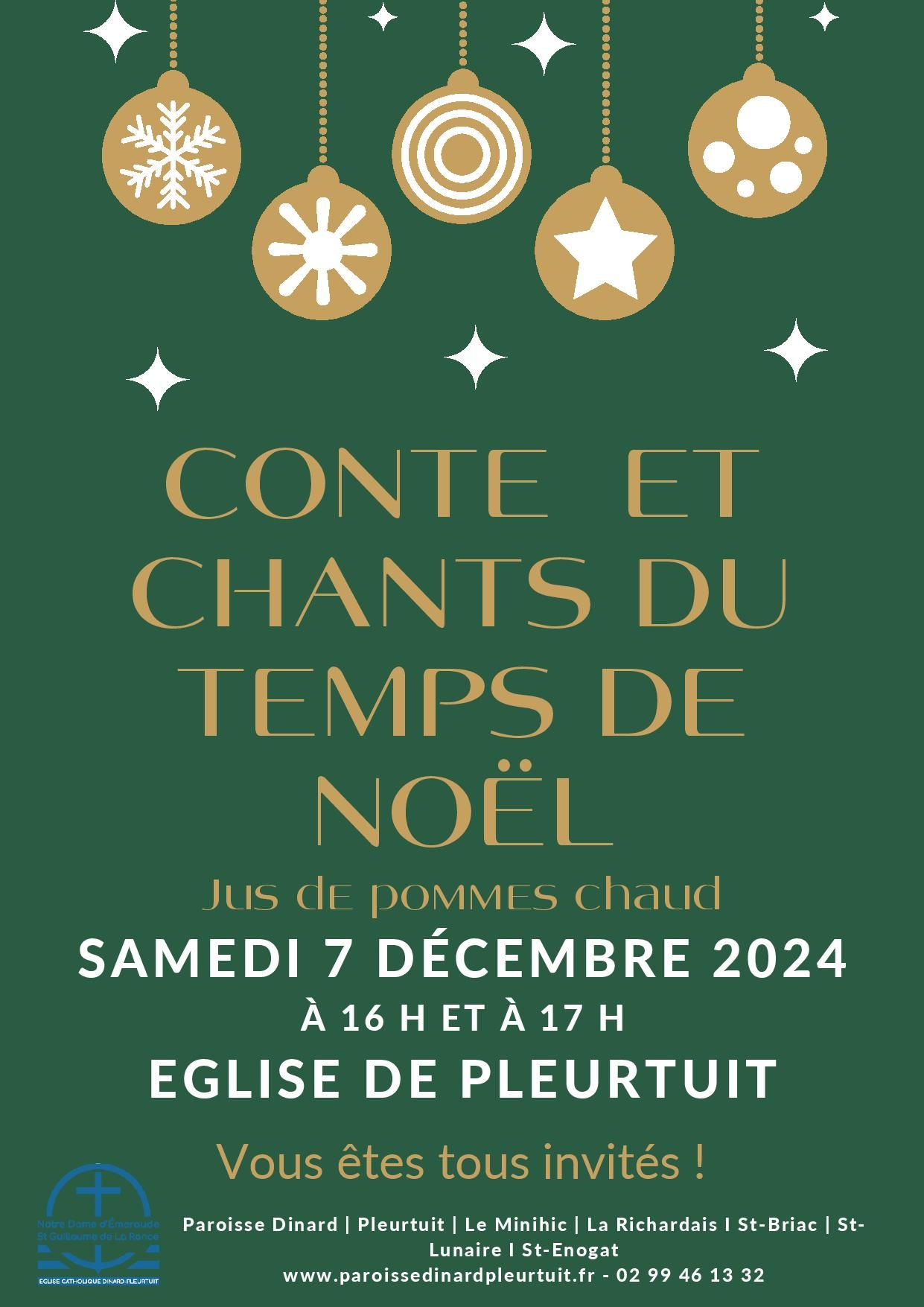 conte et concert noel 2024 paroisse Dinard-Pleurtuit