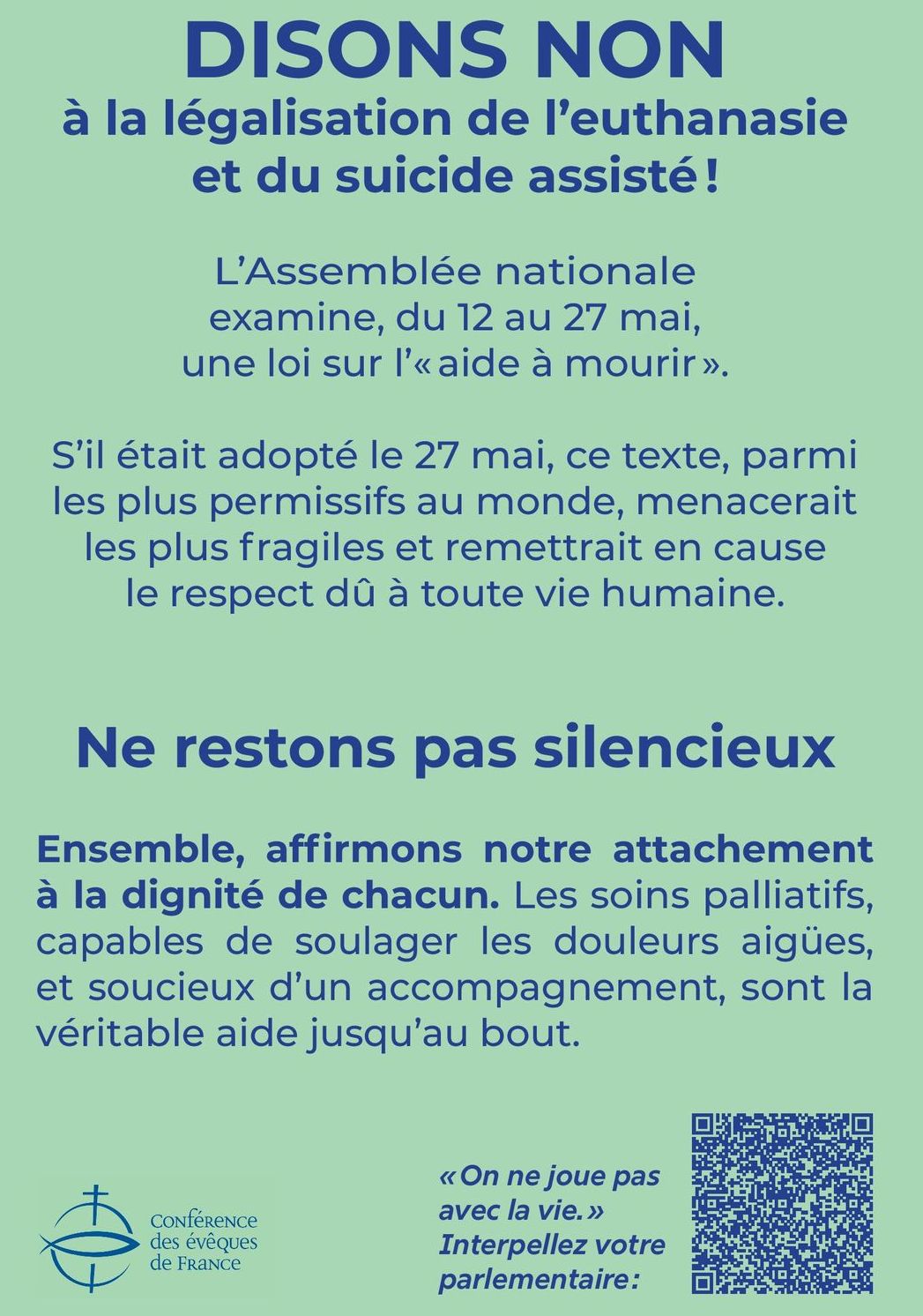 NON à la légalisation de l euthanasie - paroisse Dinard-Pleurtuit