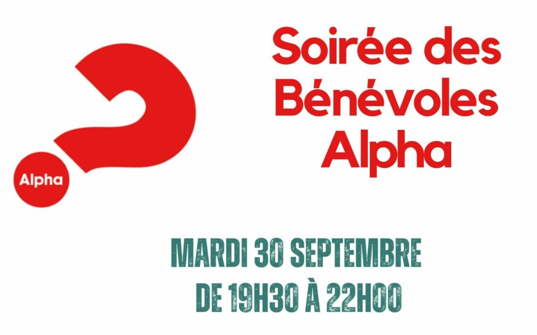Soirée pour les bénévoles Alpha