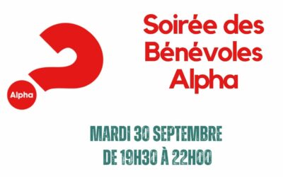 Soirée pour les bénévoles Alpha