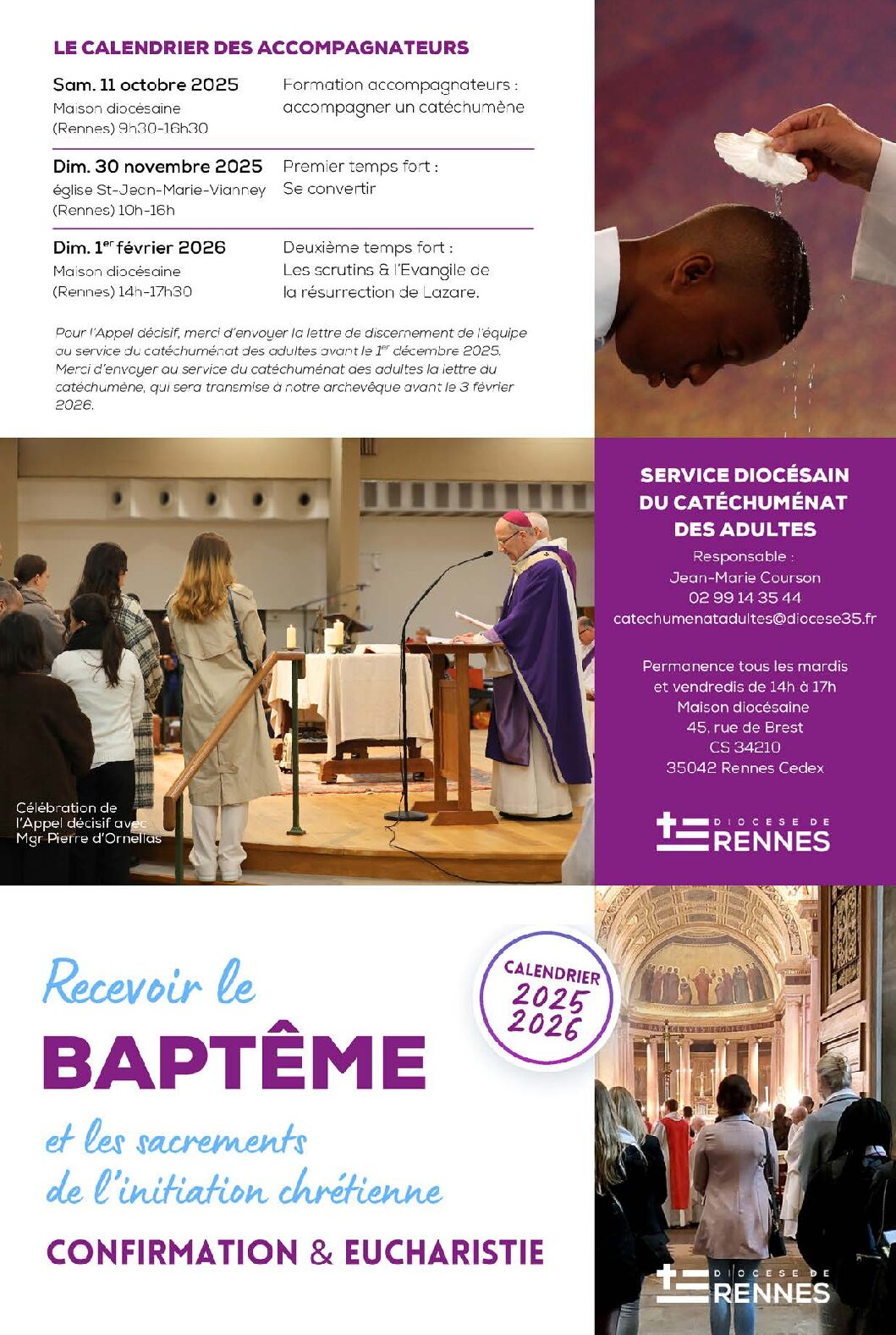 pages baptême, confirmation et initiation chrétienne