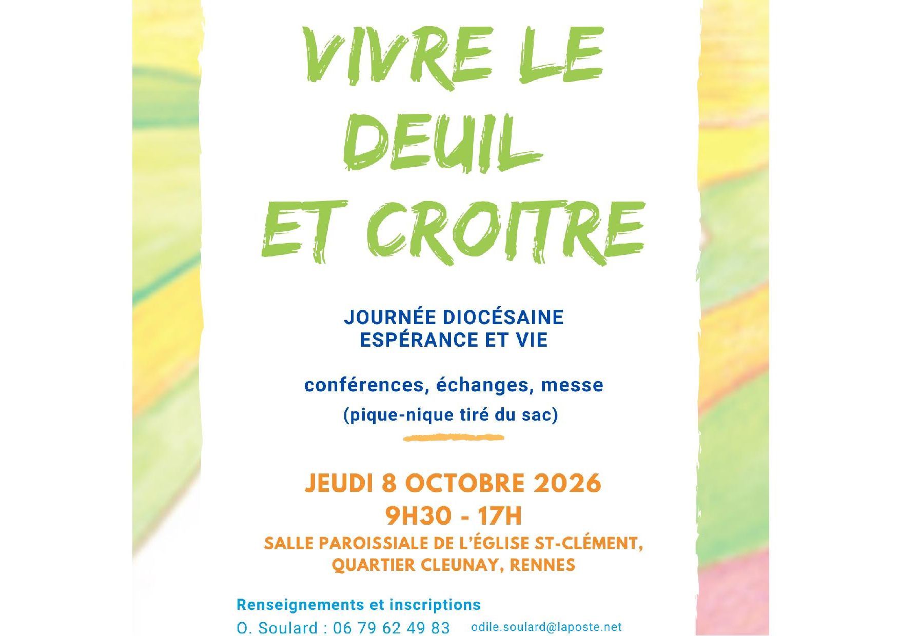 Espérance et Vie - Rennes JD 8 octobre 2026 Espérance et Vie - Rennes JD 8 octobre 2026